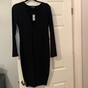 Black bodycon dress